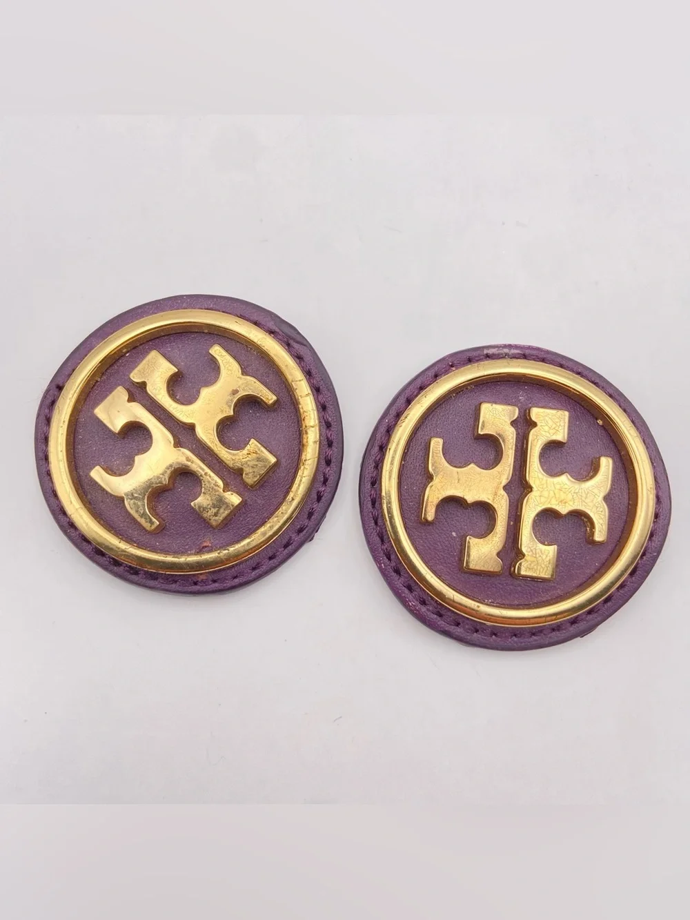 Tory Burch Gold Emblems Leather Round Replacement Pieces